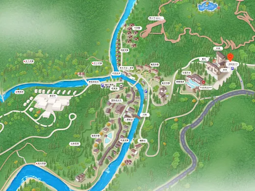 河东结合景区手绘地图智慧导览和720全景技术，可以让景区更加“动”起来，为游客提供更加身临其境的导览体验。